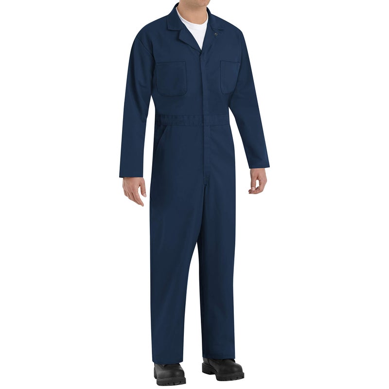 Red Kap Mens Tall Size Twill Action Back Coverall Navy 46 Long