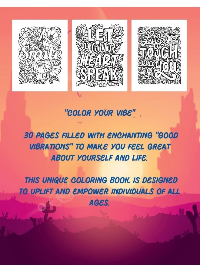Color Your Vibe: Good Vibrations Coloring Book  - Image 2