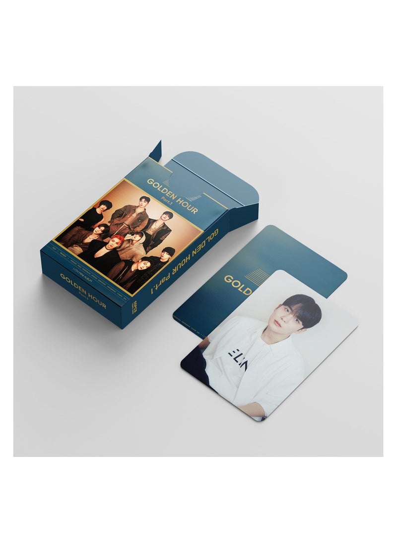 NIBEMINENT 55 Pcs Kpop ATEEZ GOLDEN HOUR Lomo Cards Card For Fans Collection Gifts - Image 3