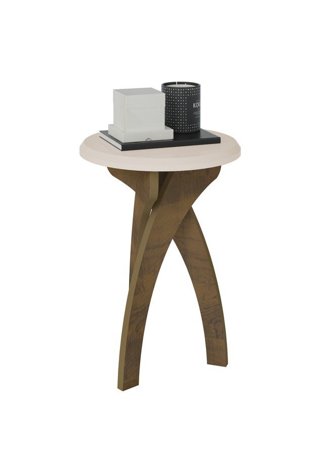 Pilati Side Table Off white/Pine Color 51.5x50x50cm  - Image 2