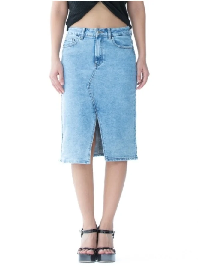 هايليز Light Blue Denim Pencil Skirt