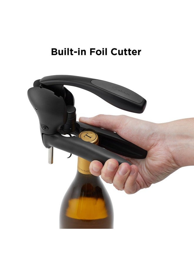 rabbit Rabbit Wine Lever Corkscrew Wine Opener With Built In Foil Cutter  - Image 3