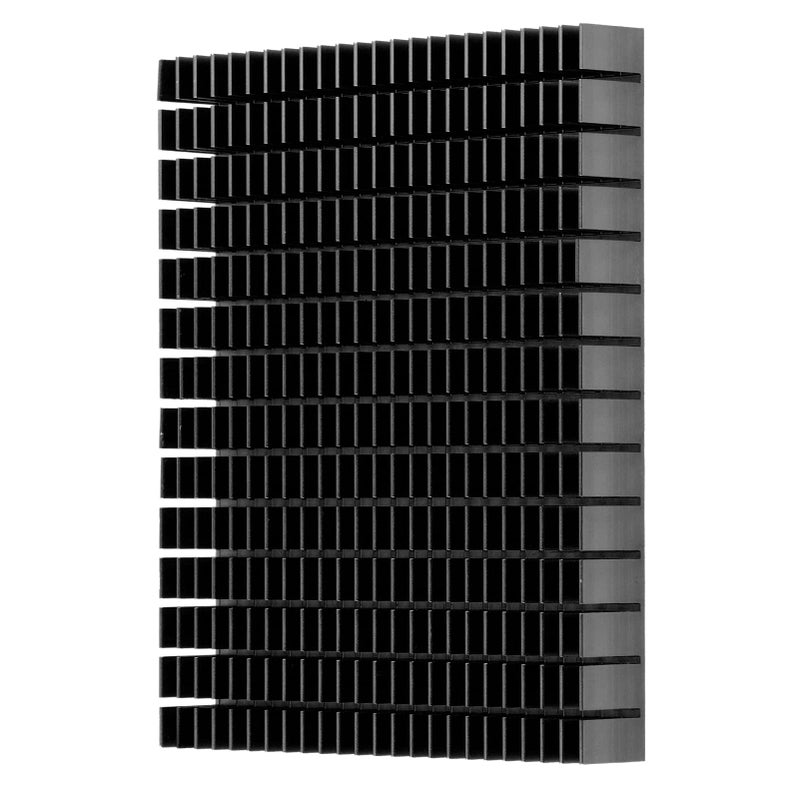 Black Anodized Aluminum Heatsink 150x120x20mm High Performance CPU Cooler Radiator for PCB Amplifier - Image 2
