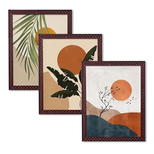 Rousrie Framed Art Painting For Home, Living Room, Hall | Traditional Paintings With Frame For Home Decor (Floral D4) - Image 1