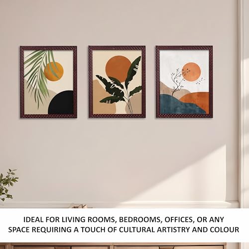Rousrie Framed Art Painting For Home, Living Room, Hall | Traditional Paintings With Frame For Home Decor (Floral D4) - Image 2