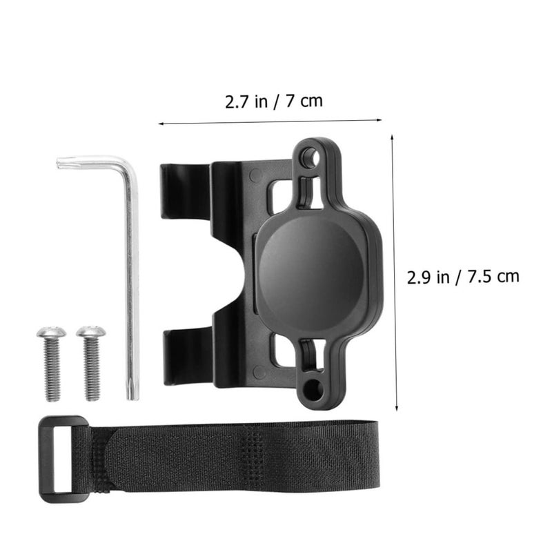 Bike AirTag Case Protective Wear Resistant Cover Easy Installation Secure Tracking Black - Image 3