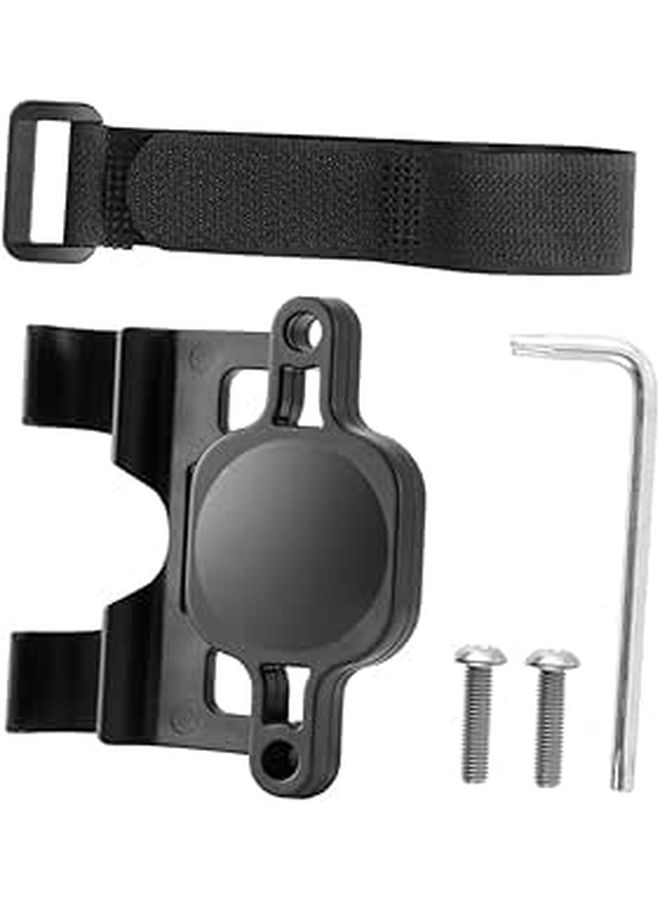 Bike AirTag Case Protective Wear Resistant Cover Easy Installation Secure Tracking Black - Image 1