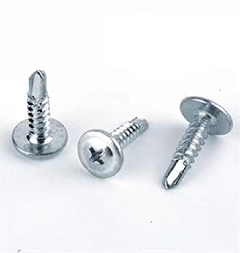 RKGD Stainless Steel SS410 Self Drilling Screw Sheet Metal Tek Screws Driller Roofing Screw (8 x 13 mm (1/2"), 100) - Image 3