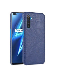 HuHa Case Cover For Realme X50 Pro/Realme X50 Pro 5G Shockproof Crocodile Texture PC + PU Case Blue 