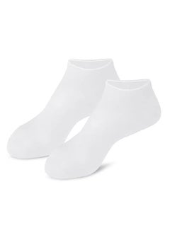 Silicone Hand Mask Sleep Friendly Hydrating Moisturizing Skin Care Gloves Special Hand Mask Whitening Hand Cream Gloves White low tube footmuffs