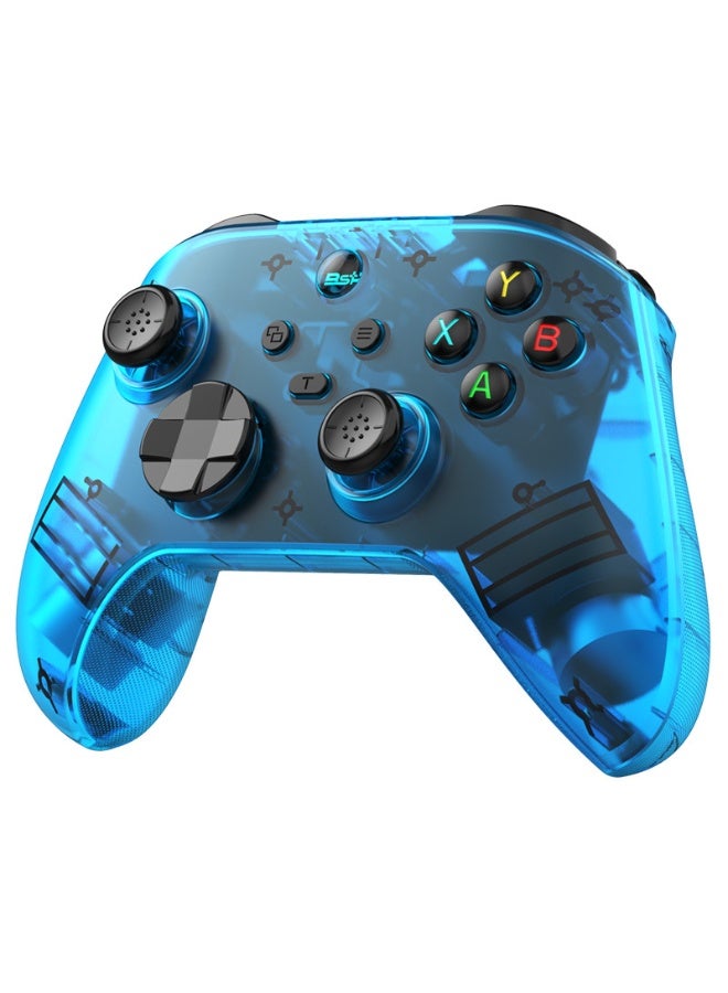 BSP Classic Transparent Gamepad BSP G6 Wireless Game Controller for Switch / PC / iOS / Android with 2.4G Receiver, Holder, Hall Joystick/Hall trigger, TURBO Continuous Transmission, Asymmetric Double Vibration Motor, 6-Axis Gyroscope, Programmable Back Buttons, Anti Slip Texture - Image 2