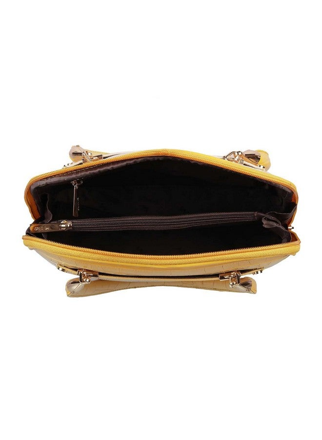 Metro Women Yellow Shoulder Bag (66-7612) - Image 2