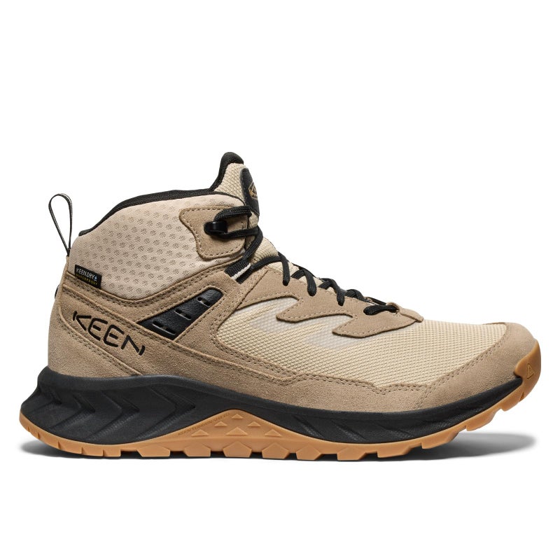KEEN Men's Hightrail Mid Height Durable Lightweight Breathable Leather Waterproof Hiking Boots, Brindle/Oak Buff, 12 - Image 2