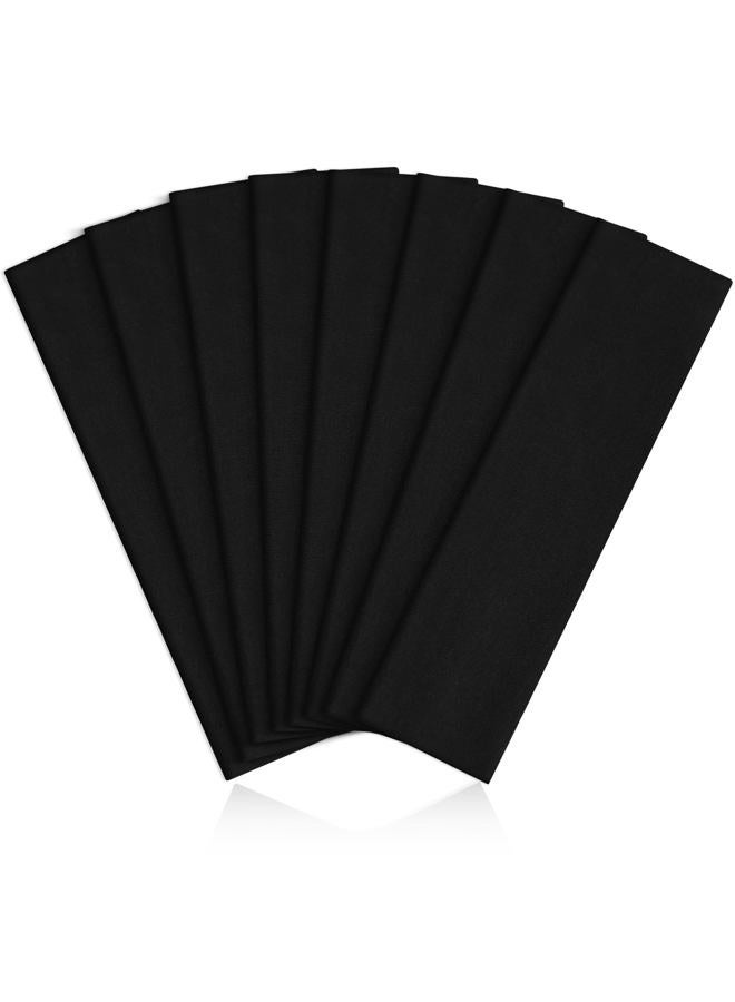 Tyfthui 8 Pack Headbands for Women, Elastic Soft Hair Bands Non Slip Women's Fashion Headbands for Daily Workout Yoga Running (Black) - Image 1