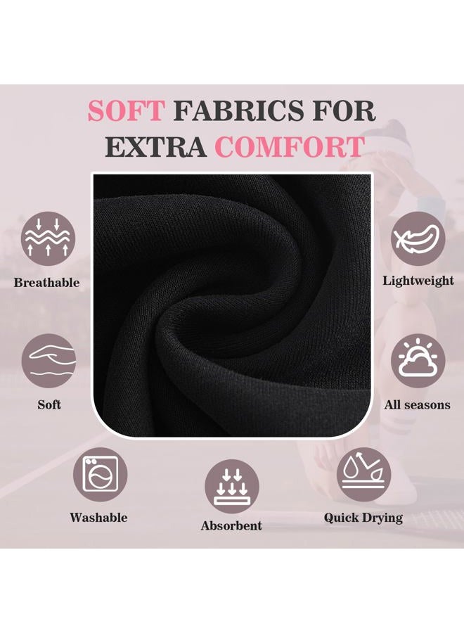 Tyfthui 8 Pack Headbands for Women, Elastic Soft Hair Bands Non Slip Women's Fashion Headbands for Daily Workout Yoga Running (Black) - Image 3