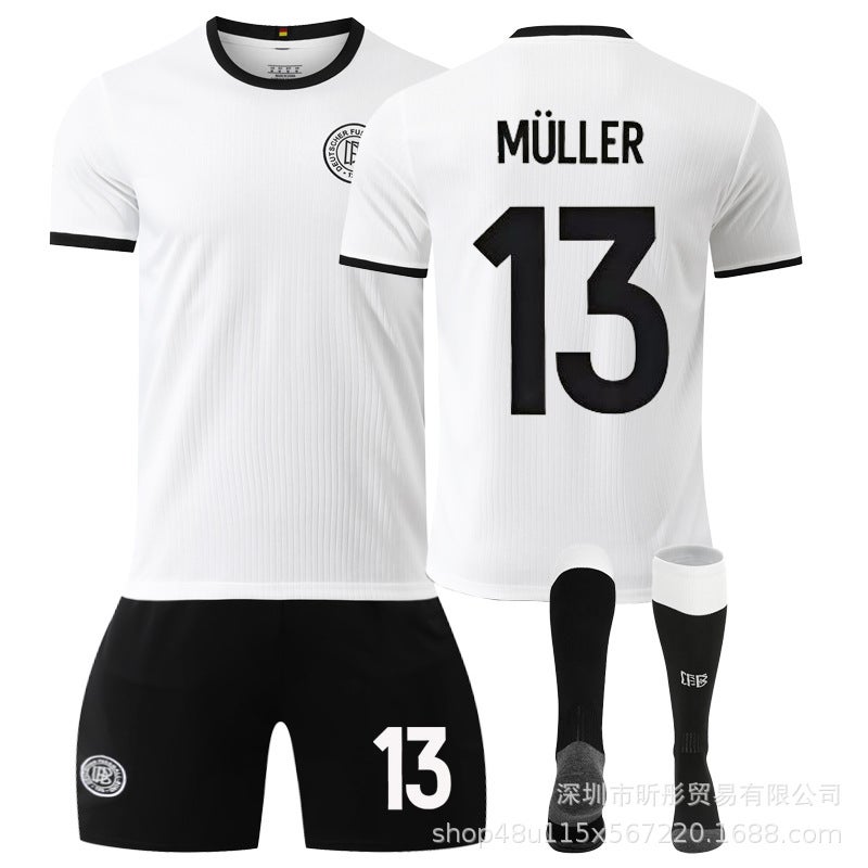 2025 German 125Th Anniversary Special Edition Jersey Retro Commemorative Edition Jersey Muller Havertz Short Sleeve Suit - Image 3
