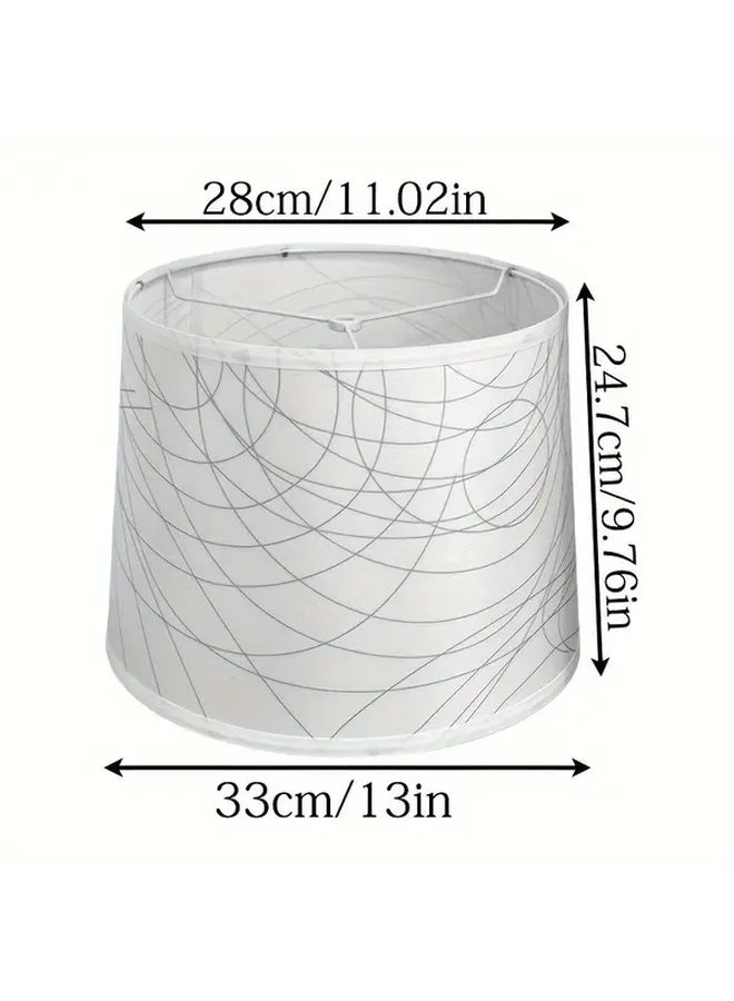 2pcs Natural Linen Lampshades White Handcrafted For Table Floor Lamp - Image 2
