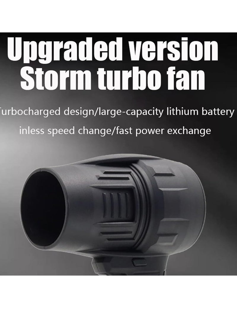 ELTRAZONE Portable Cordless Turbo Air Blower | Battery Powered Powerful Compact Blower for Cleaning & Drying | Lightweight & Efficient | (Black)  - Image 3
