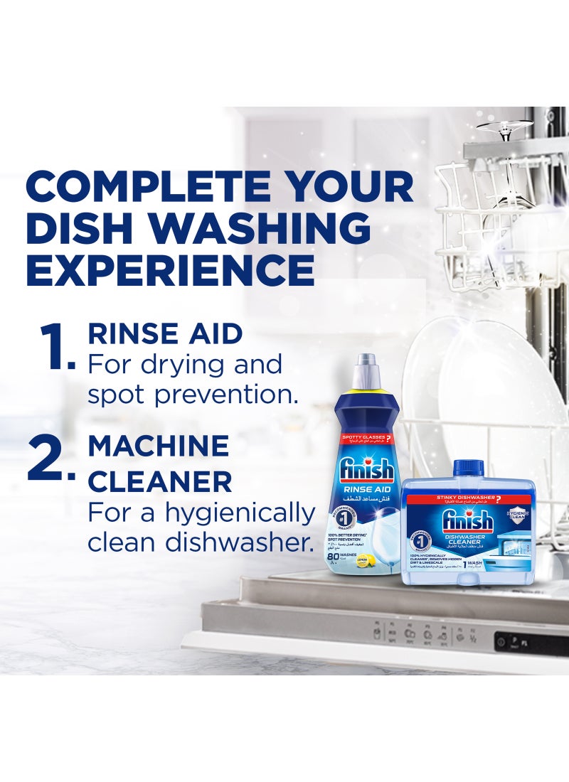 Finish Powerball Quantum Dishwasher Lemon Sparkle Detergent All in One 50 Tablets - Image 4