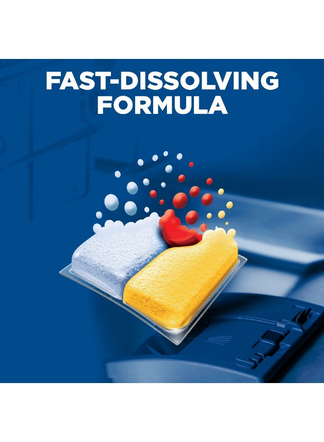 Finish Powerball Quantum Dishwasher Detergent, Lemon Sparkle Scent - Image 3