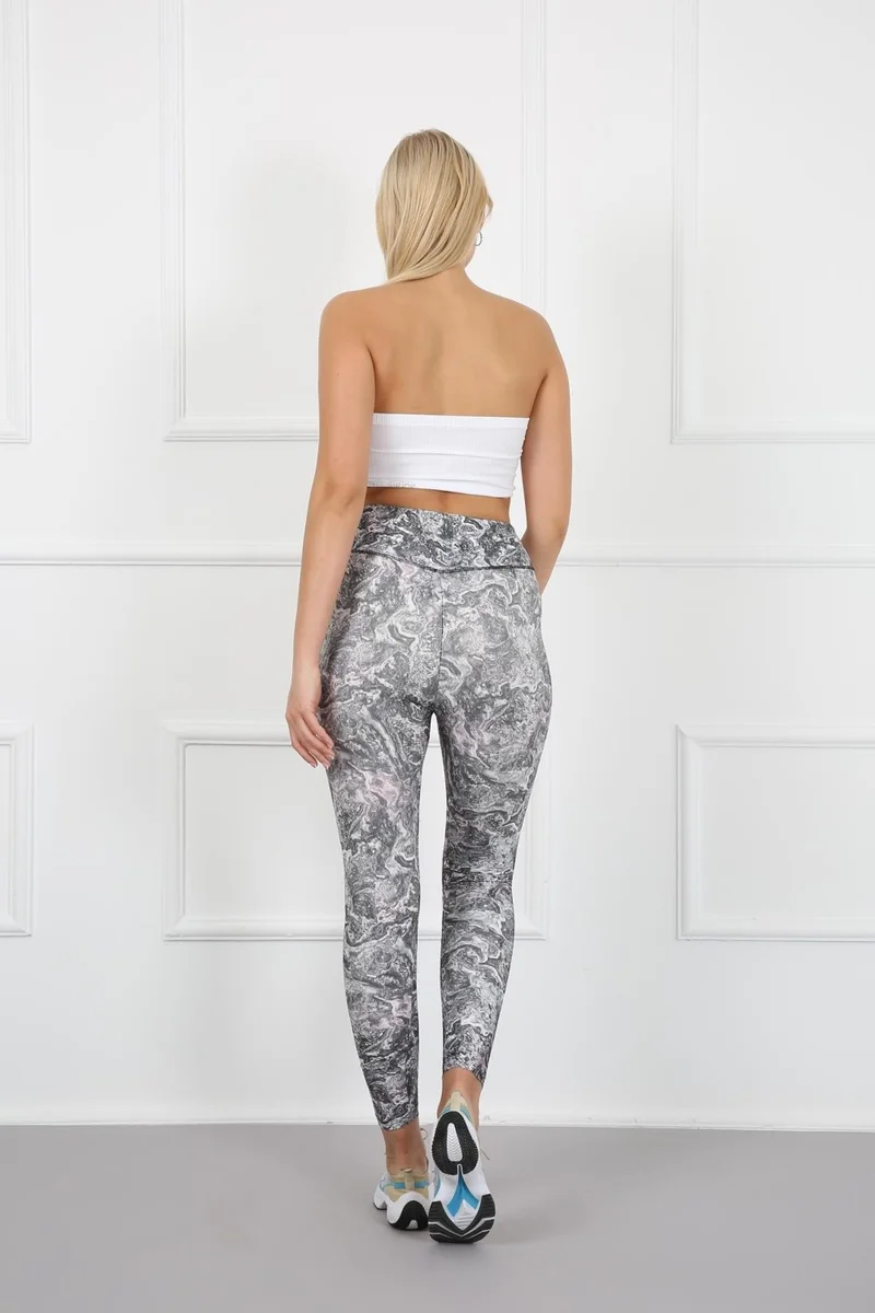 اروافيت 4023-96 Digital Printed High Waist Long Tights