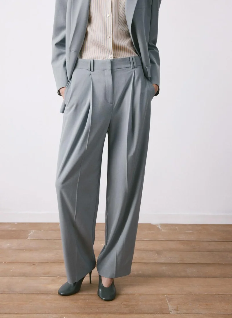 MANGO Straight suit trousers