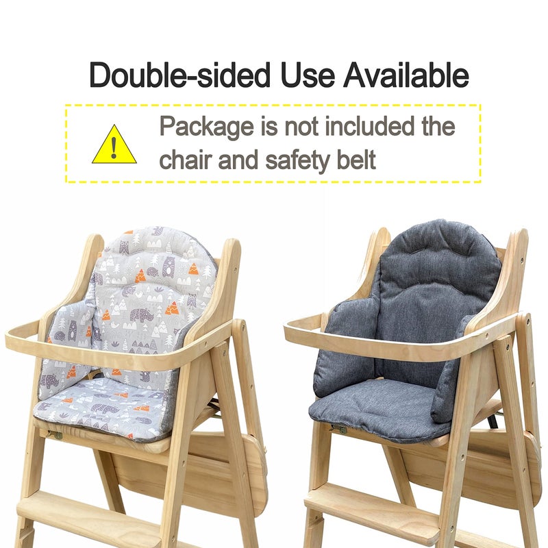 ZARPMA Highchair Cushion Insert Baby High Chair Cover Pad Chair Seat Cushion Liner Mat Padding Wooden Highchair Protection Pad - Image 3