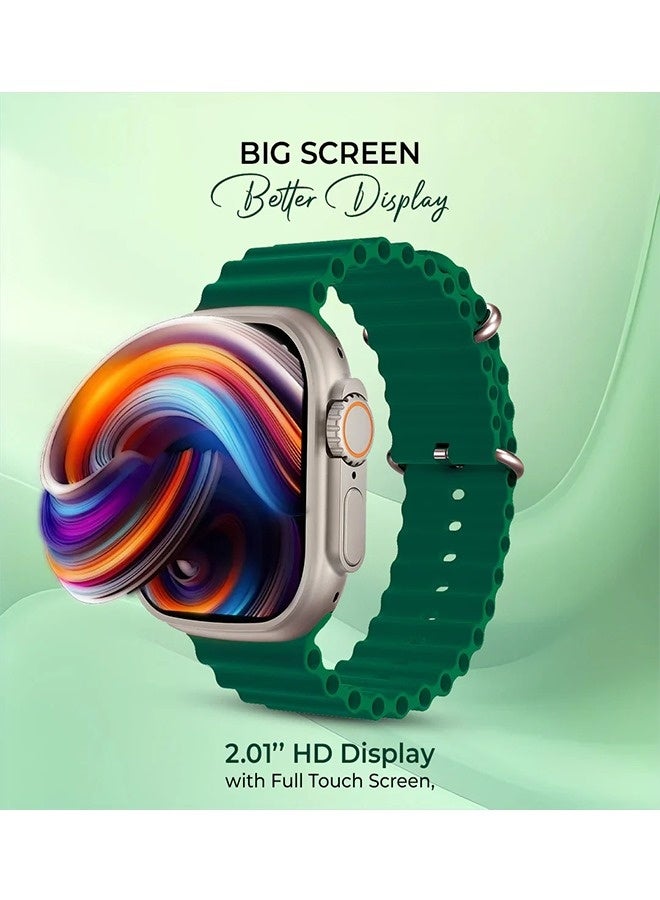 آي كروز ساعة برونتو ماكس+ الذكية بشاشة مقاس 2.01 بوصة، مكالمات بلوتوث، تتبع اللياقة البدنية، مساعد صوتي، مقاومة للماء بمعيار IP67، متوافقة مع أجهزة أندرويد وiOS - Image 4