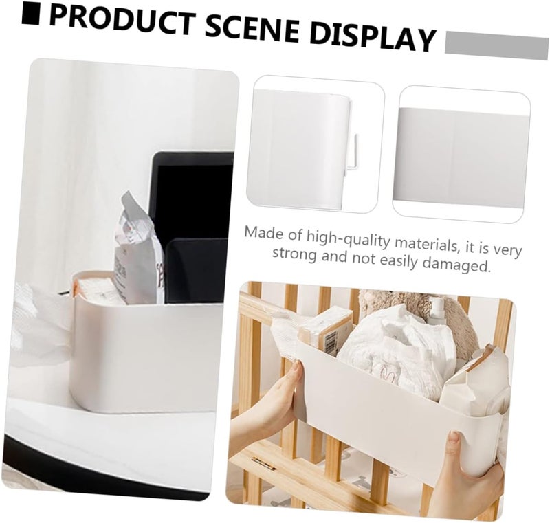 VOSAREA Multi-Functional Bedside Storage Box for Newborn Diapers Nightstand Organizer Material Space-Saving - Image 5