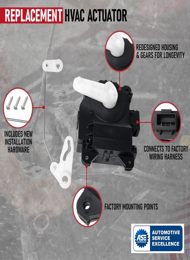 أيه أيه إغنيشن استبدال مشغل باب مزج هواء سخان نظام التدفئة والتهوية وتكييف الهواء من AA Ignition - جهة السائق - متوافق مع سيارات فورد ولينكولن - إيدج 2007-2014، إم كيه إكس 2007-2015 - يستبدل القطعتين 604-239 و7T4Z19E616B - رئيسي يسار - Image 4