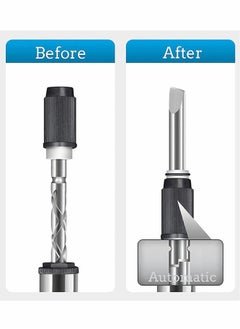 Excefore Spiral Screw Driver, 260MM Hand Pressing Ratchet Screwdriver with 5 Pcs Screwdriver Bits Set, Push Pull Ratchet Screwdriver  - Image 3