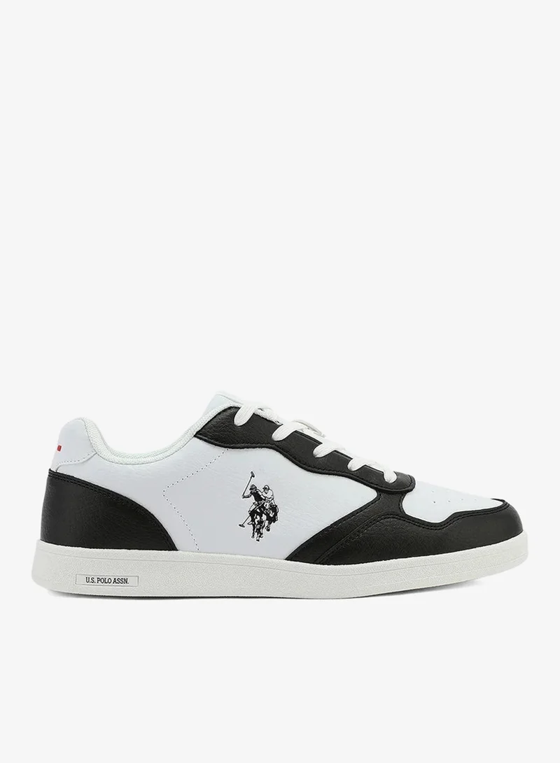 U.S. Polo Assn. White & Black U.S. Polo Assn. KARTEN GLB 5PR Men’s White & Black Casual Sneakers | Lace-Up Low-Top Everyday Shoes for Men | Best Price UAE