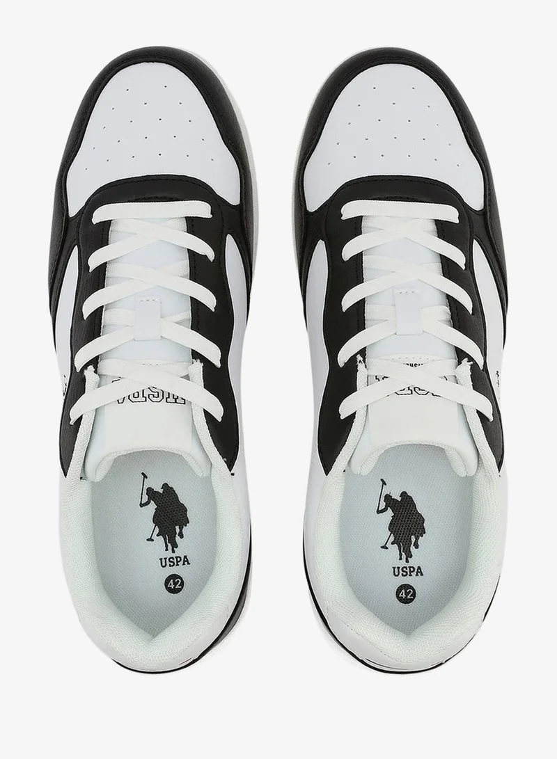 U.S. Polo Assn. White & Black U.S. Polo Assn. KARTEN GLB 5PR Men’s White & Black Casual Sneakers | Lace-Up Low-Top Everyday Shoes for Men | Best Price UAE