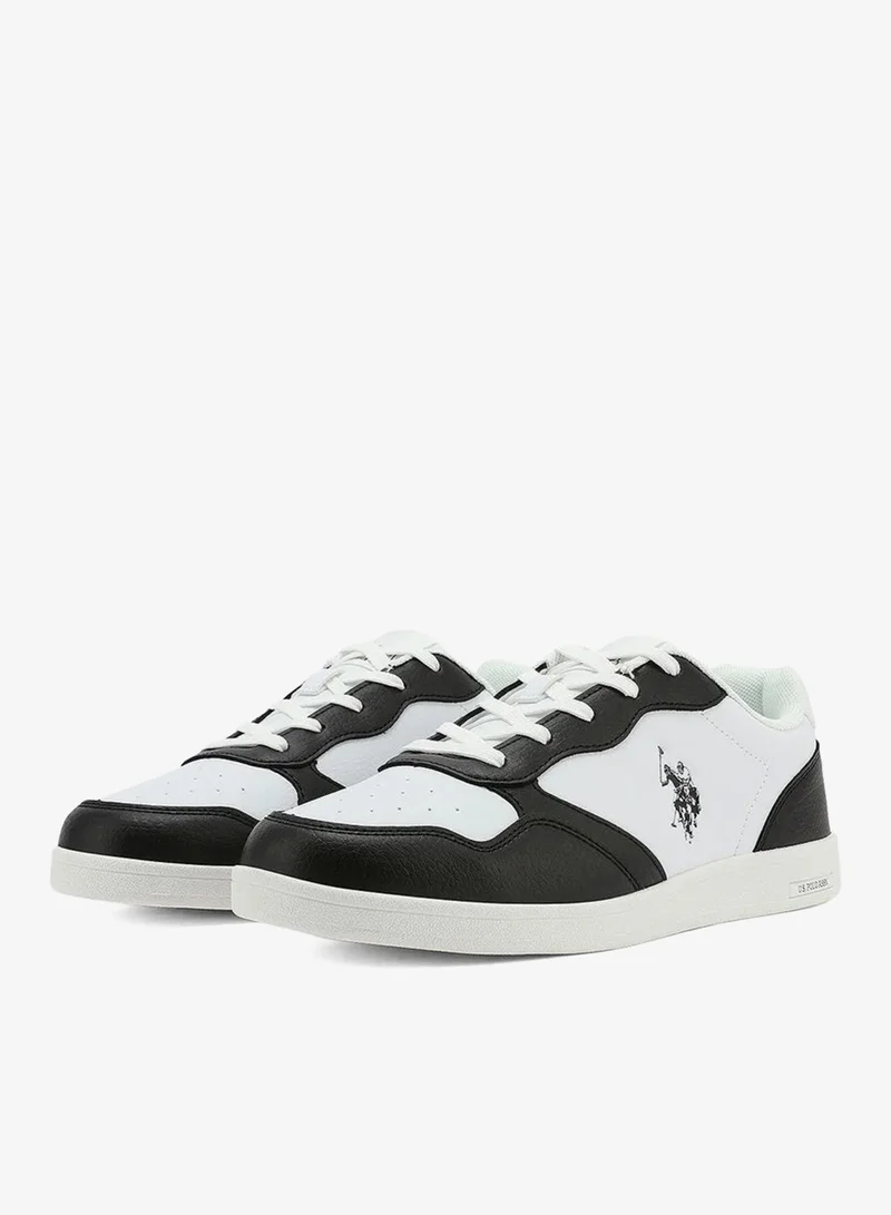 U.S. Polo Assn. White & Black U.S. Polo Assn. KARTEN GLB 5PR Men’s White & Black Casual Sneakers | Lace-Up Low-Top Everyday Shoes for Men | Best Price UAE