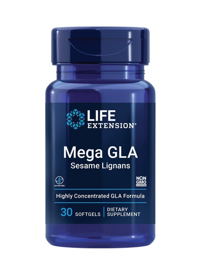Life Extension Mega Gla Sesame Lignans Gammalinolenic Acid From Borage Oil Supplement Whole Body Health & Healthy Inflammatory Response Support Glutenfree Nongmo 30 Softgels - Image 1