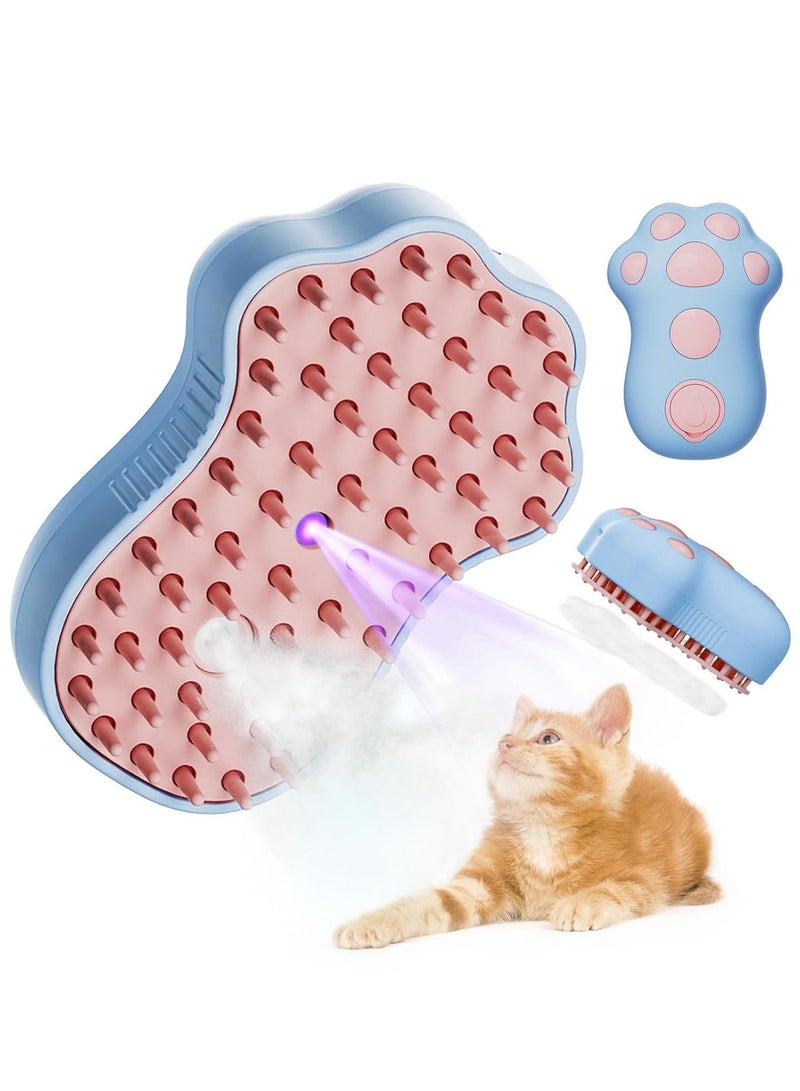 general Cat Steam Brush - 2024 New Cat Claw 3 in 1 Cat Brush with Steam, Cat Steam Brush for Massage, Self Cleaning Steam Cat Brush, Pet Hair Cleaning Brush Comb for Cats Dogs（Bule） - Image 1