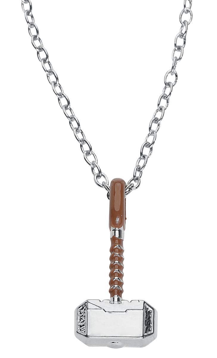 Marvel Comics Thor Hammer Unisex Adult Silver Plated Pendant Necklace. Official Licensed Jewelry, One Size.(THORHAMPNK01B) - Image 2