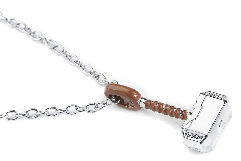Marvel Comics Thor Hammer Unisex Adult Silver Plated Pendant Necklace. Official Licensed Jewelry, One Size.(THORHAMPNK01B) - Image 5