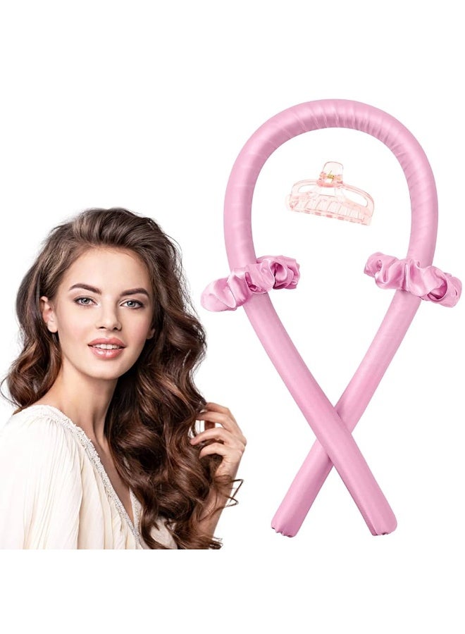 Generic maya accessories Silk Hair Curlers Heat-Free Automatic Foam Plus Steel Wire Lazy Curling Stick with Clip Featuring Sleep Wave Curls may vary color - Image 3