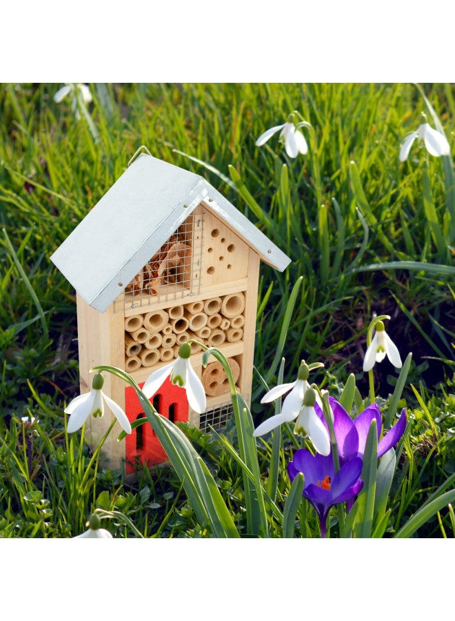 Niteangel Natural Wooden Insect Hotel, Garden Insect House for Ladybugs, lacewings, Butterfly, Bee, Bug