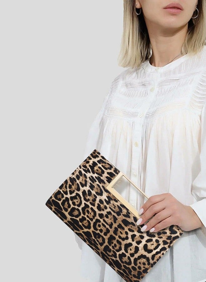 MUDUO Women Clutch Purse Fashion PU leather handbag/shoulder bag women's eveing bag Christmas gift., Leopard Print - Image 3