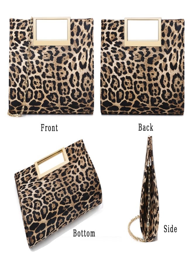 MUDUO Women Clutch Purse Fashion PU leather handbag/shoulder bag women's eveing bag Christmas gift., Leopard Print - Image 5