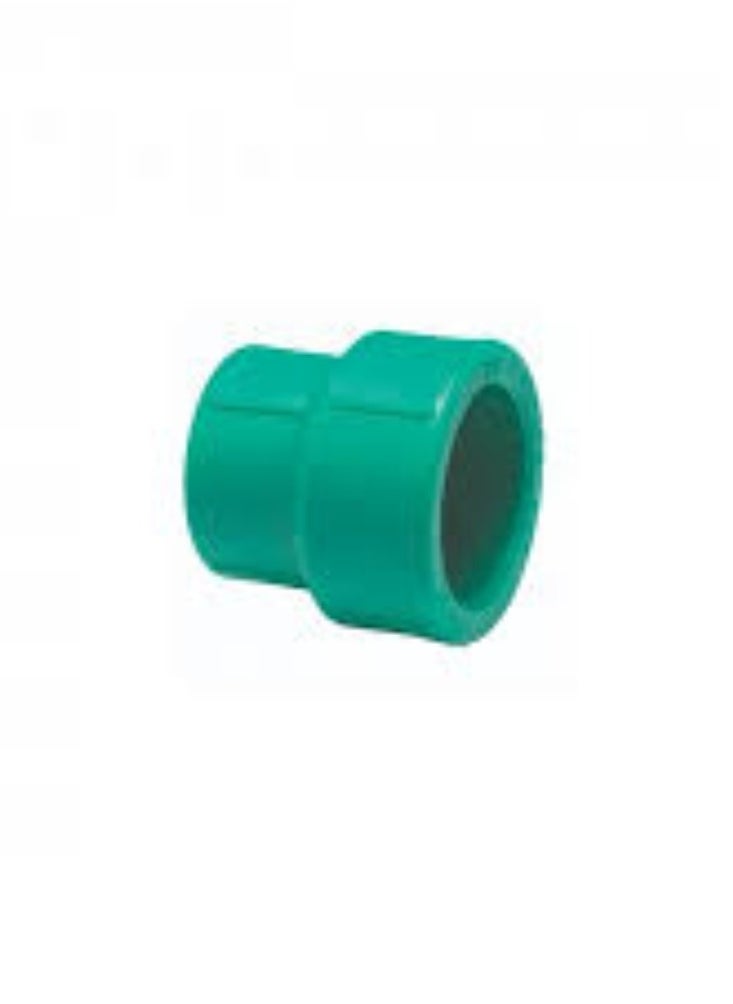 KNP - KNP Reducer Bush PPR Pipe Fitting (63mm x 50mm) is designed to connect PPR pipes of different diameters, transitioning from a larger 63mm pipe to a smaller 50mm pipe. - Image 1