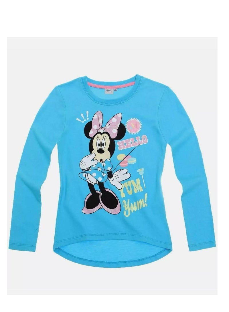 Disney Minnie Mouse long sleeve T-shirt 100% cotton by kidstv - Image 1