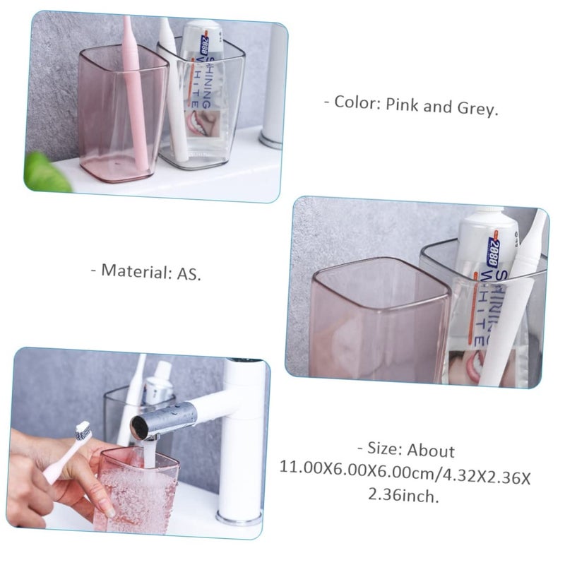 Wall Mounted Toothbrush And Travel Mug Set Compact Portable For Home And Travel - Image 3