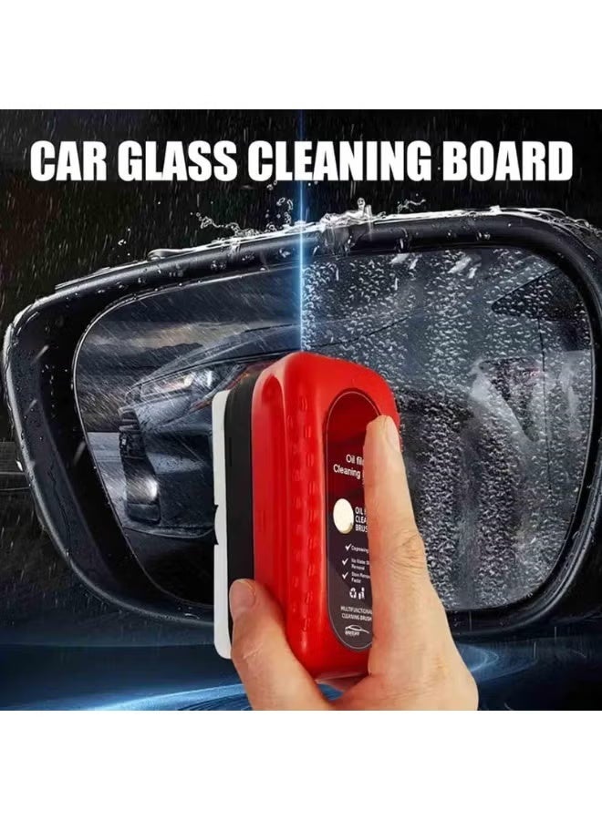 Generic Automotive Oil Film Cleaning Brush, All in One Wipe on Oil Film Remover, Glass Cleaning Board Strong Decontamination, Multifunctional Cleaning Brush for Windshield (3pcs) - Image 3