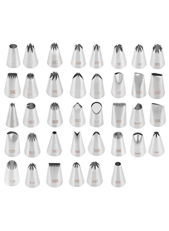 304 Seamless Pastry Nozzle 25/30/35MM Caliber Stainless Steel Cake Tool Baking Kitchen DIY Supplies-Specifications:222 (medium) - Image 5