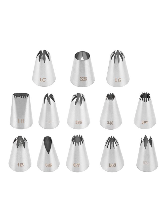 304 Seamless Pastry Nozzle 25/30/35MM Caliber Stainless Steel Cake Tool Baking Kitchen DIY Supplies-Specifications:222 (medium) - Image 4