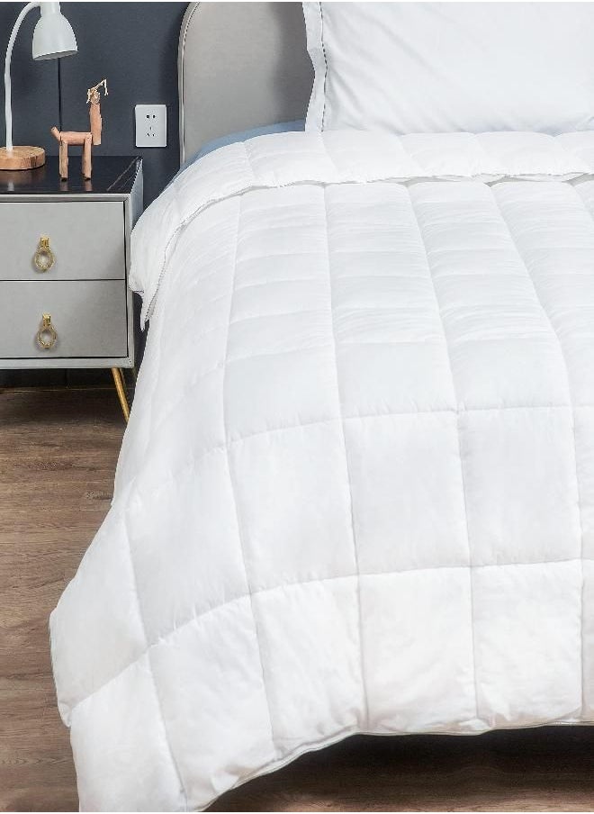 Sunflower Sunflower 100% Cotton King Duvet Insert, White Down Alternative Cotton Comforter, All Season Lightweight 8 Corner Tabs & Soft & Breathable & Noiseless  - Image 1