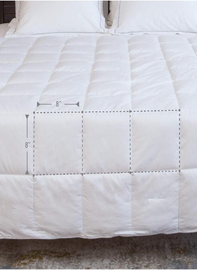 Sunflower Sunflower 100% Cotton King Duvet Insert, White Down Alternative Cotton Comforter, All Season Lightweight 8 Corner Tabs & Soft & Breathable & Noiseless  - Image 2